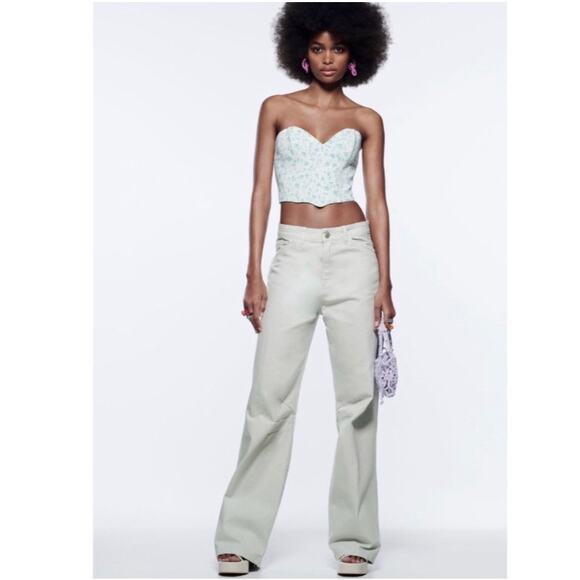 Zara Relaxed Fit Utility Jeans - Picture 1 of 16